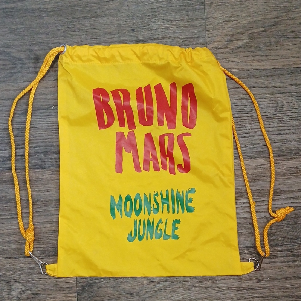 Bruno Mars 2013 Moonlight Jungle Tour Cinch Bag.